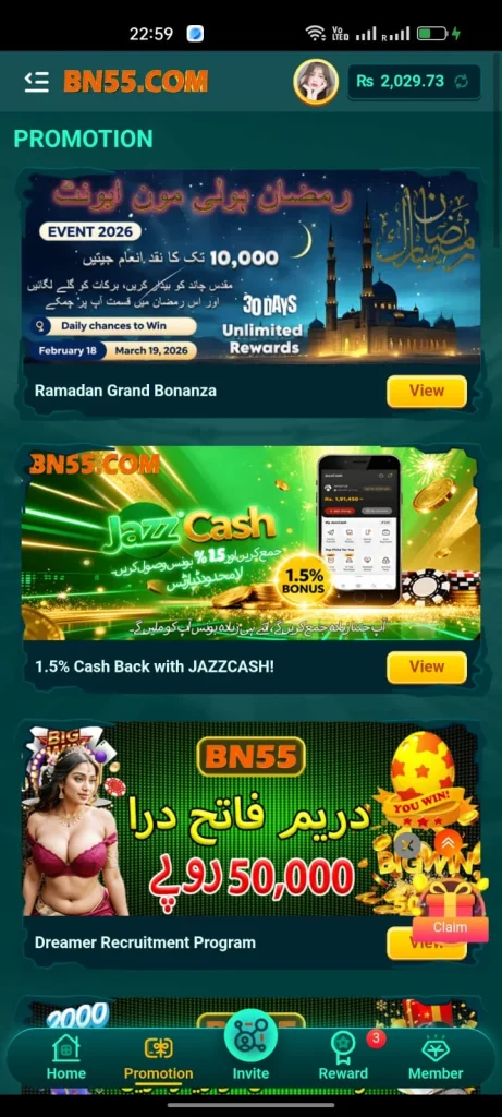 BN555 Game Easypaisa